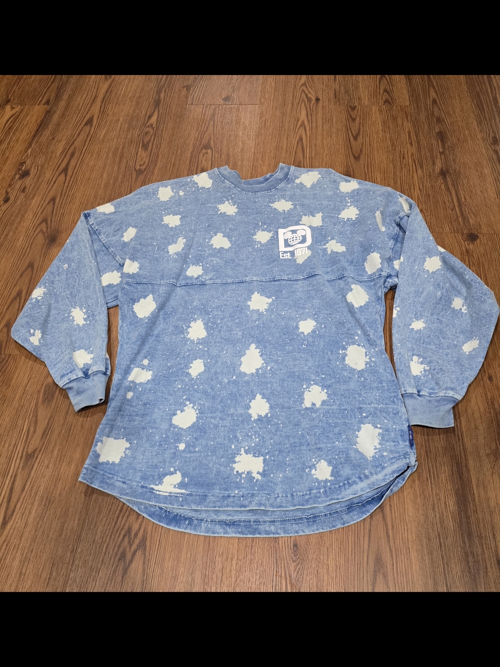 Disney Blue Tie-Dye Long Sleeve Pullover